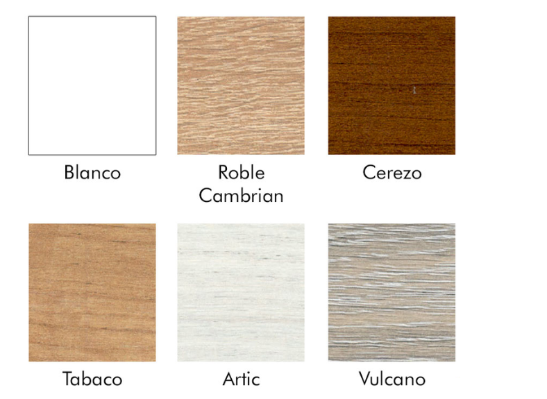 Colores canapé de madera con cajones